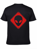 Alien Crossing Black T-Shirt
