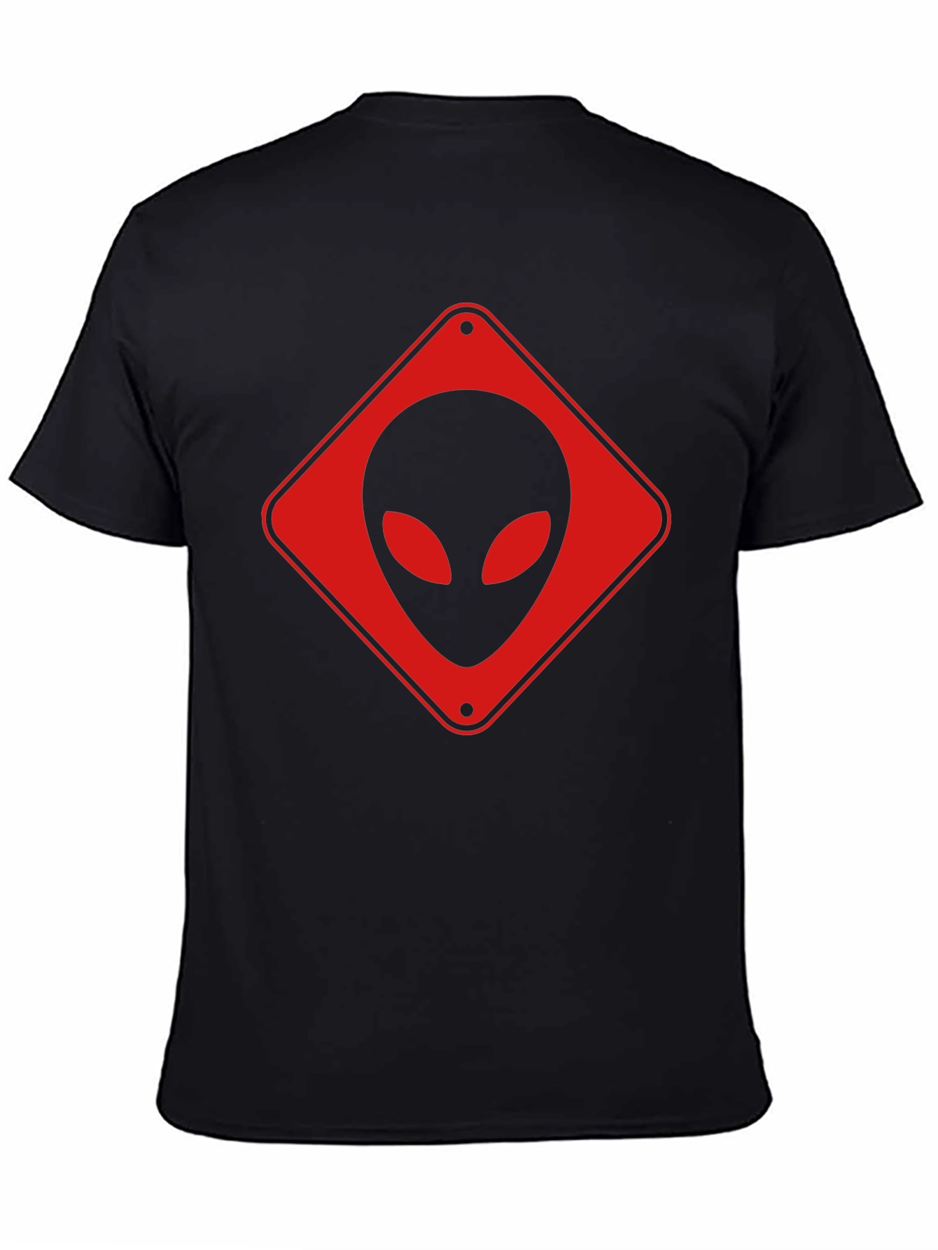 Alien Crossing Black T-Shirt