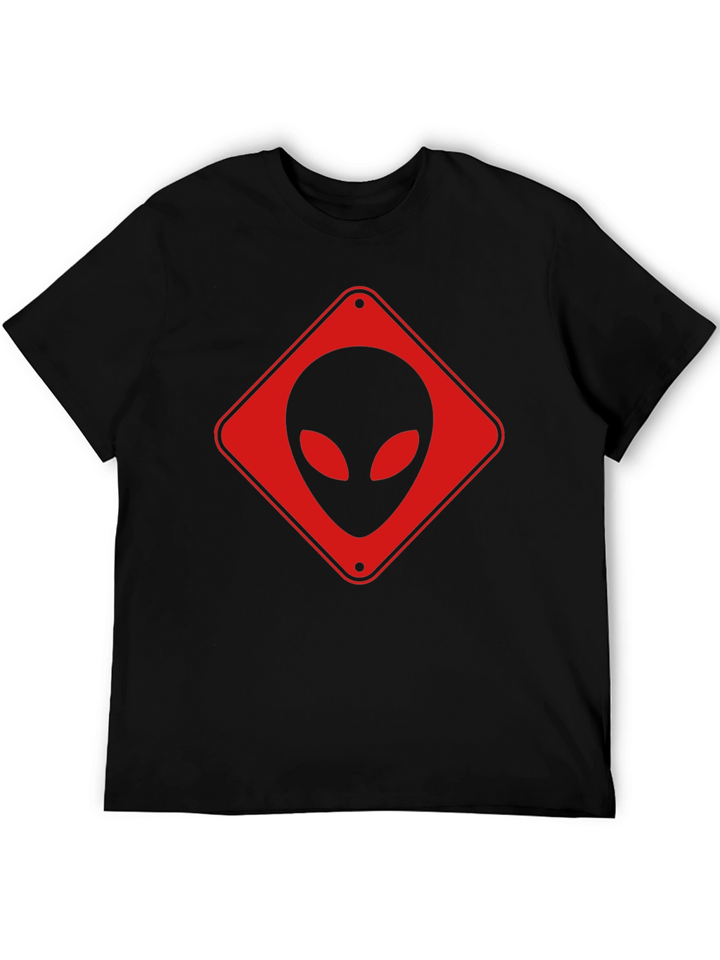 Alien Crossing Black T-Shirt