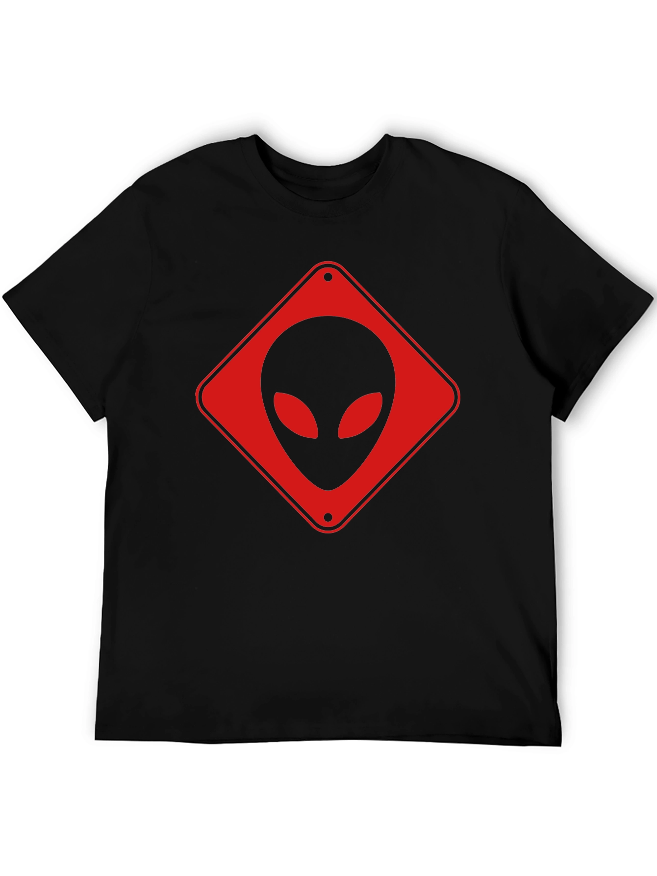 Alien Crossing Black T-Shirt