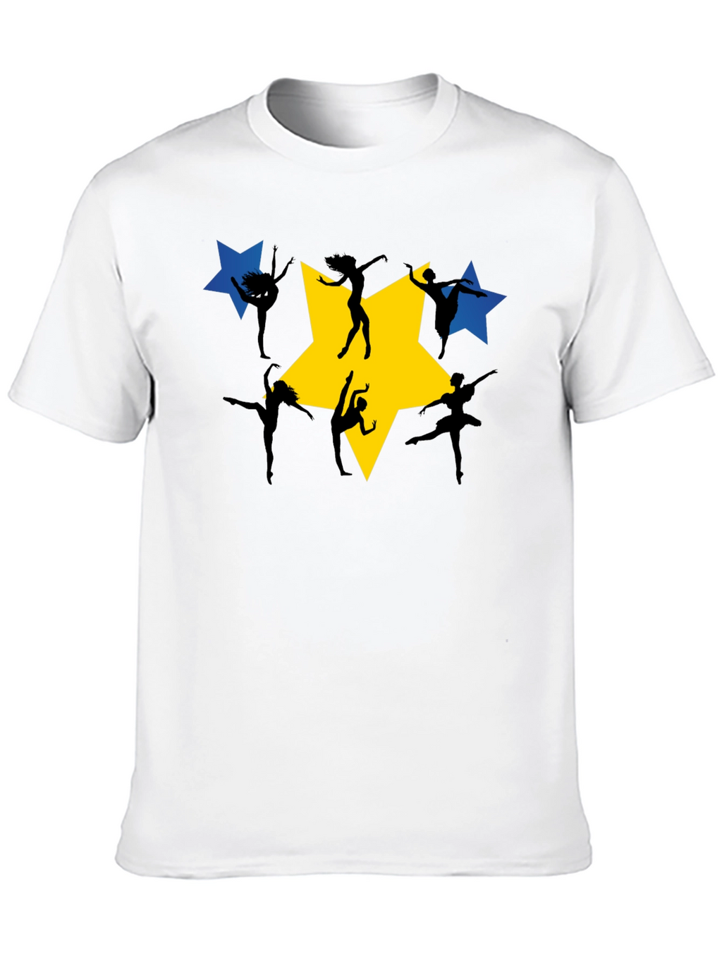Dance Star Graphic Tee - Black Cotton T-Shirt