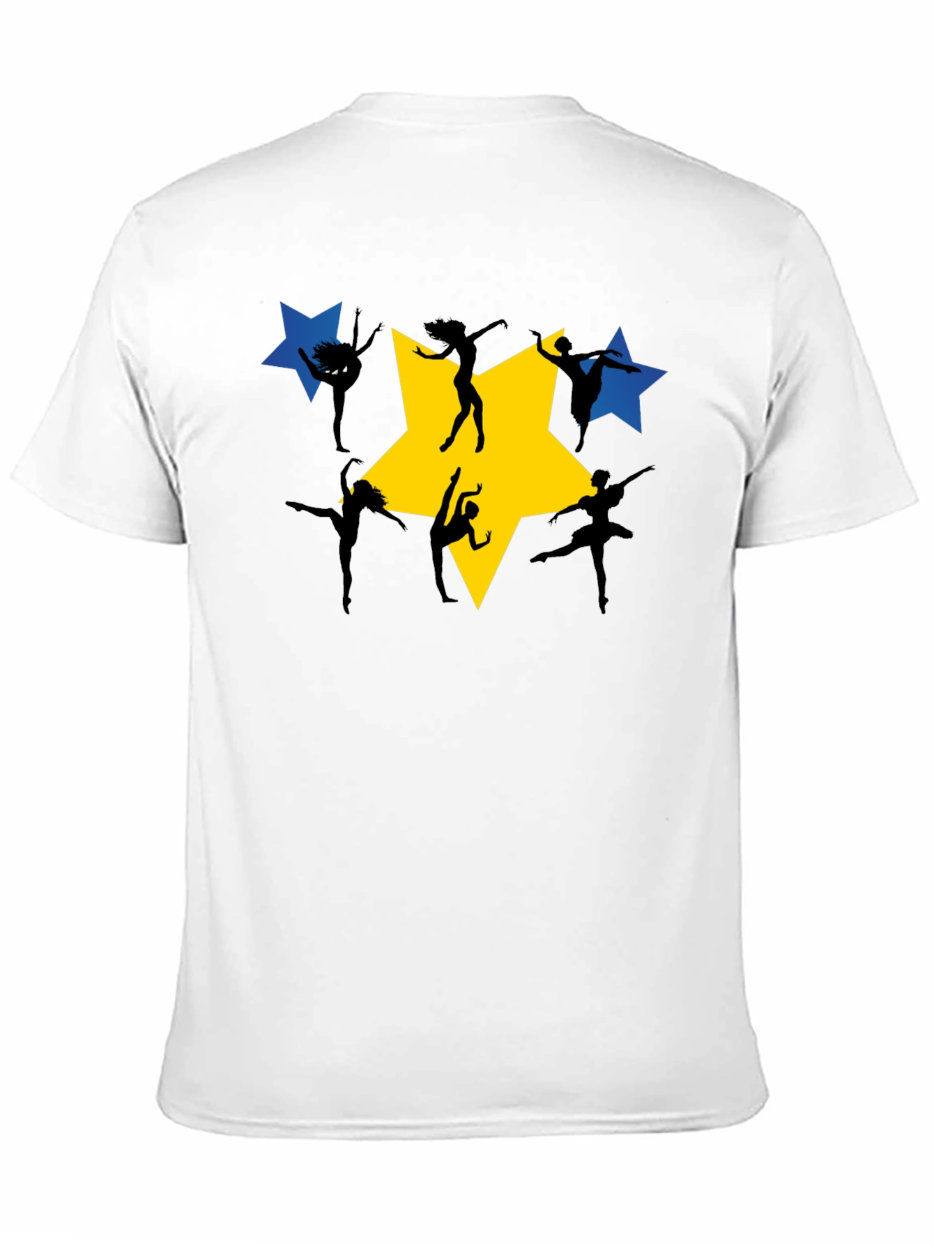 Dance Star Graphic Tee - Black Cotton T-Shirt