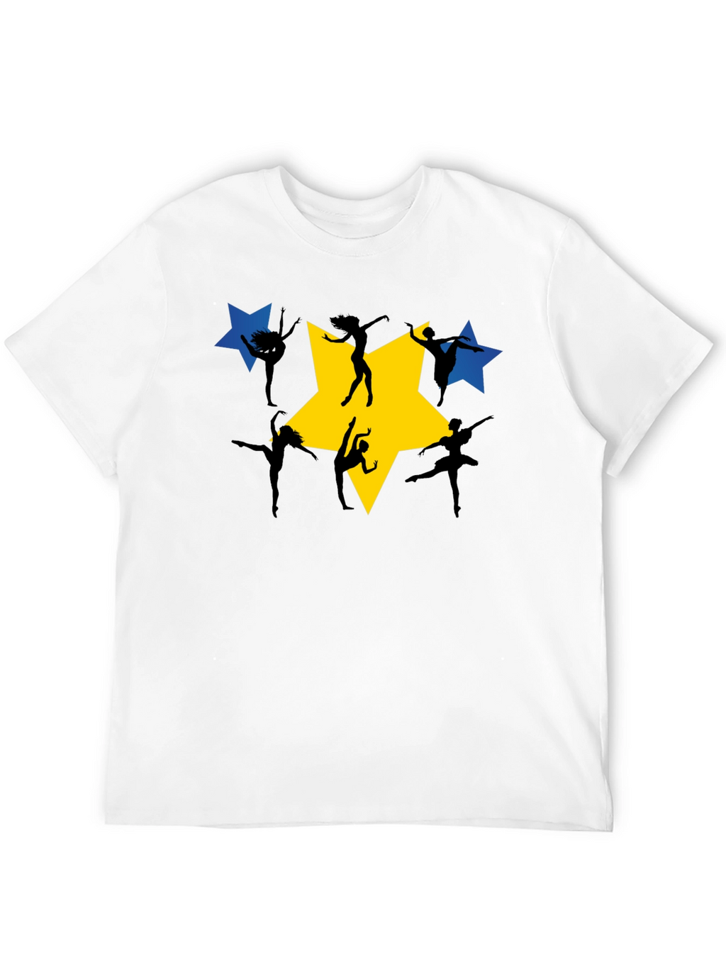 Dance Star Graphic Tee - Black Cotton T-Shirt