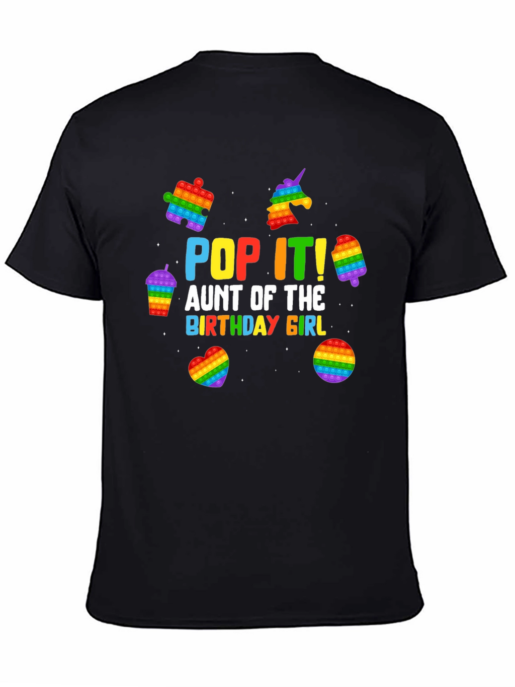Pop It Aunt of the Birthday Girl T-Shirt