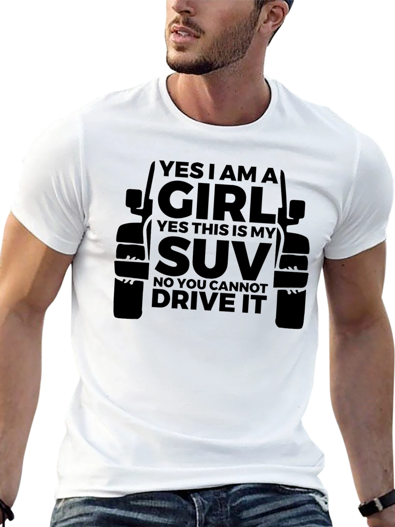 Yes I Am A Girl SUV T-Shirt