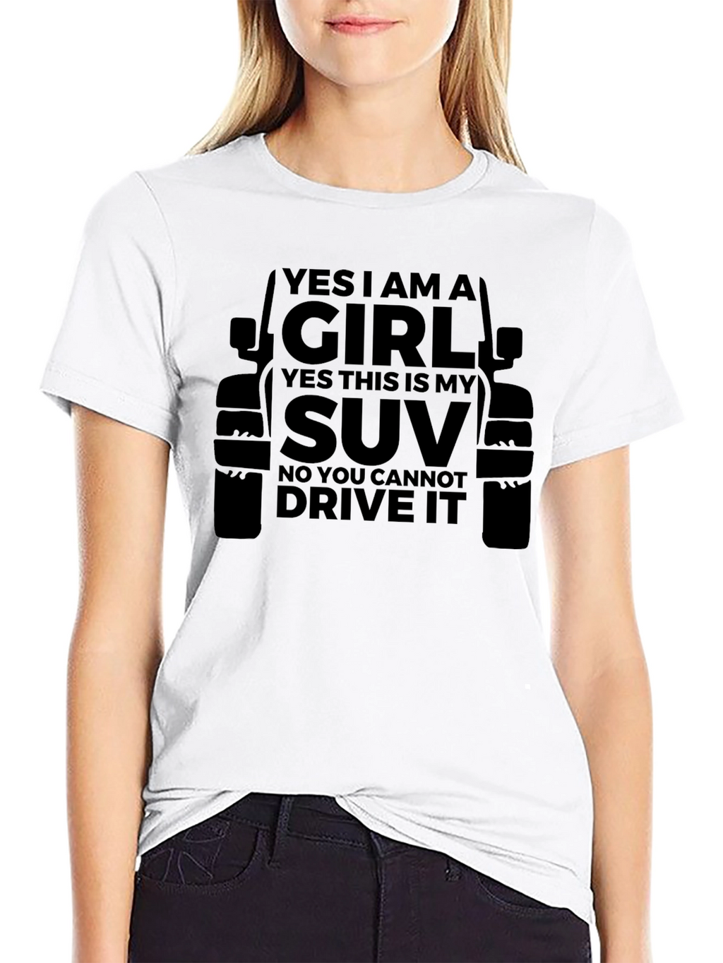 Yes I Am A Girl SUV T-Shirt