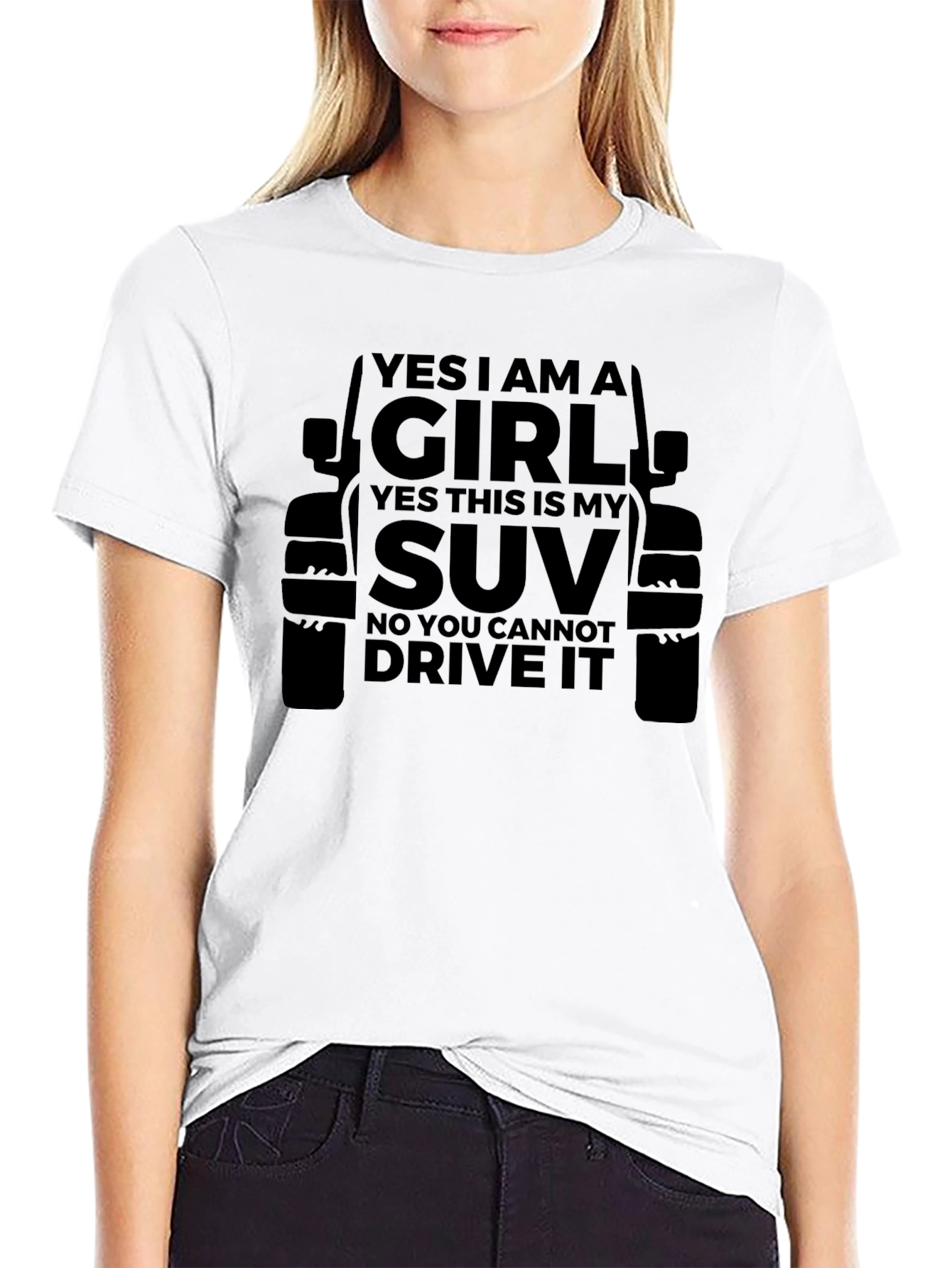 Yes I Am A Girl SUV T-Shirt