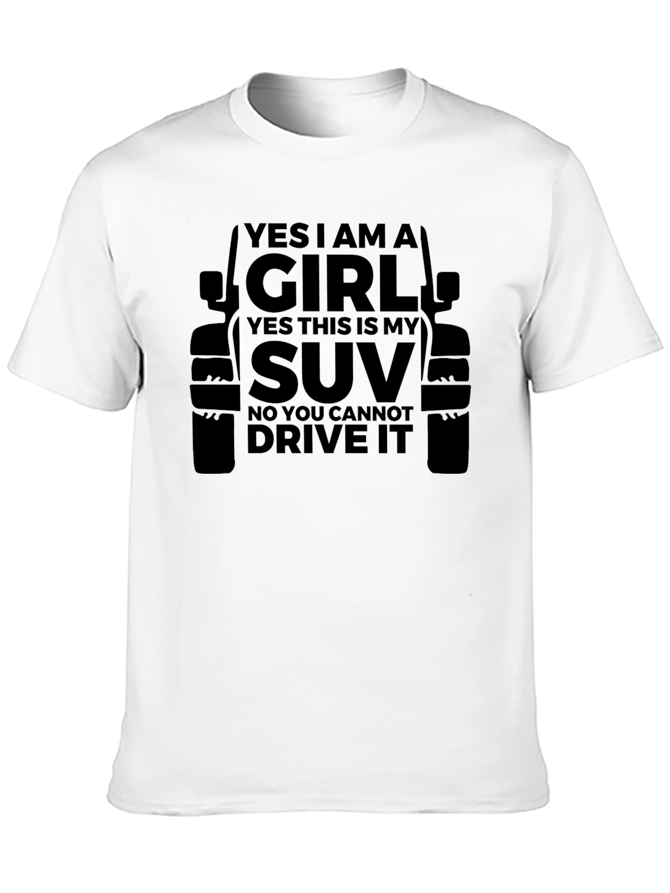 Yes I Am A Girl SUV T-Shirt