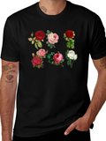 Floral Roses Graphic Print T-Shirt