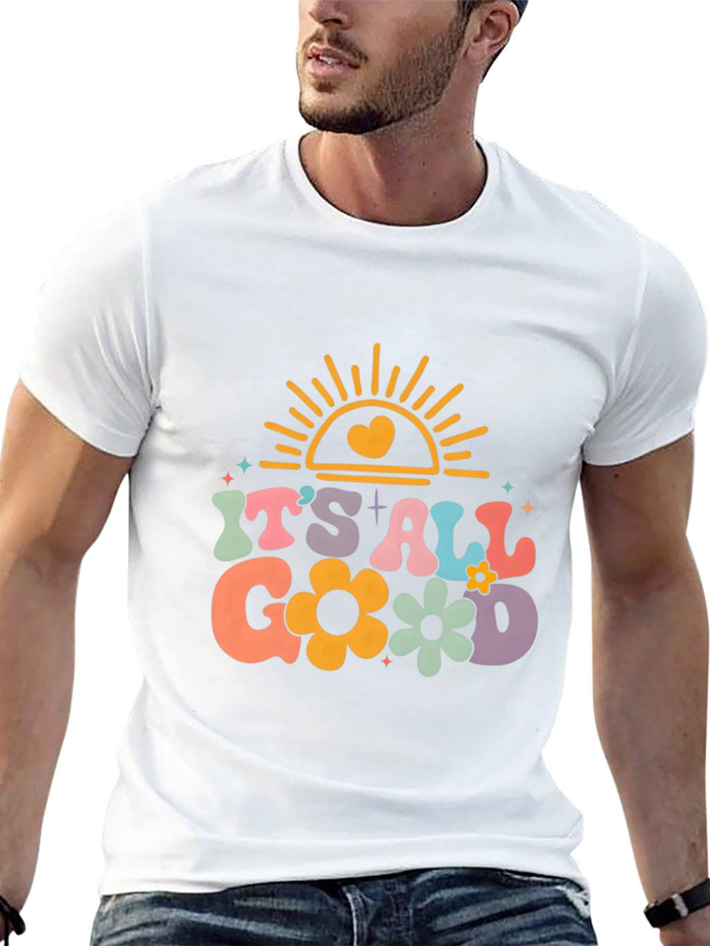 Its All Good Graphic Tee - Retro Style