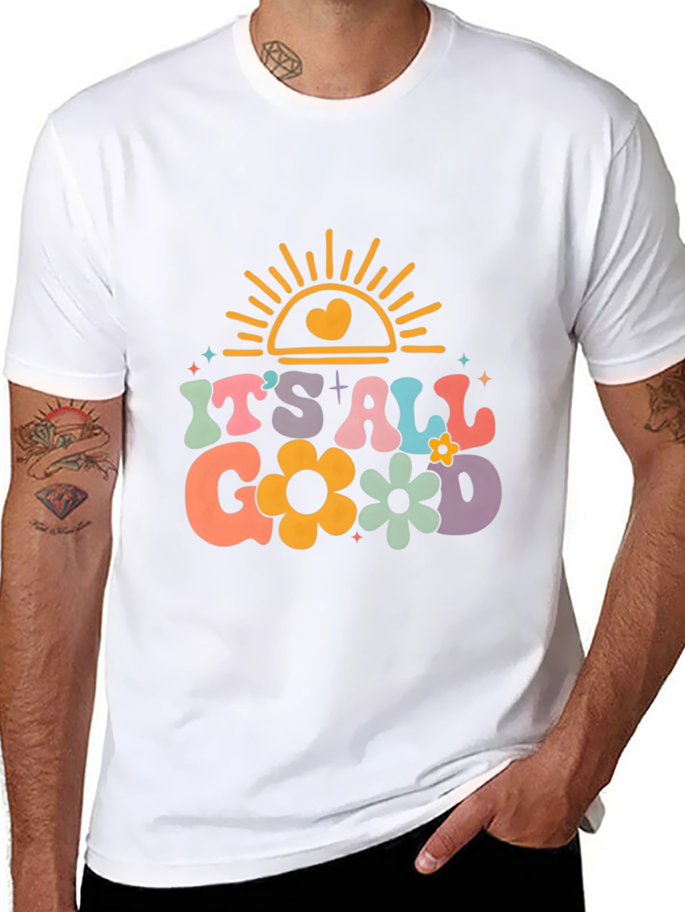 Its All Good Graphic Tee - Retro Style