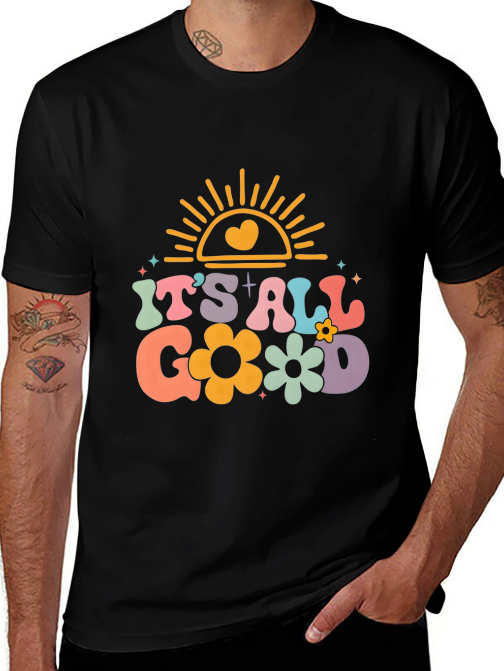 Its All Good Graphic Tee - Retro Style
