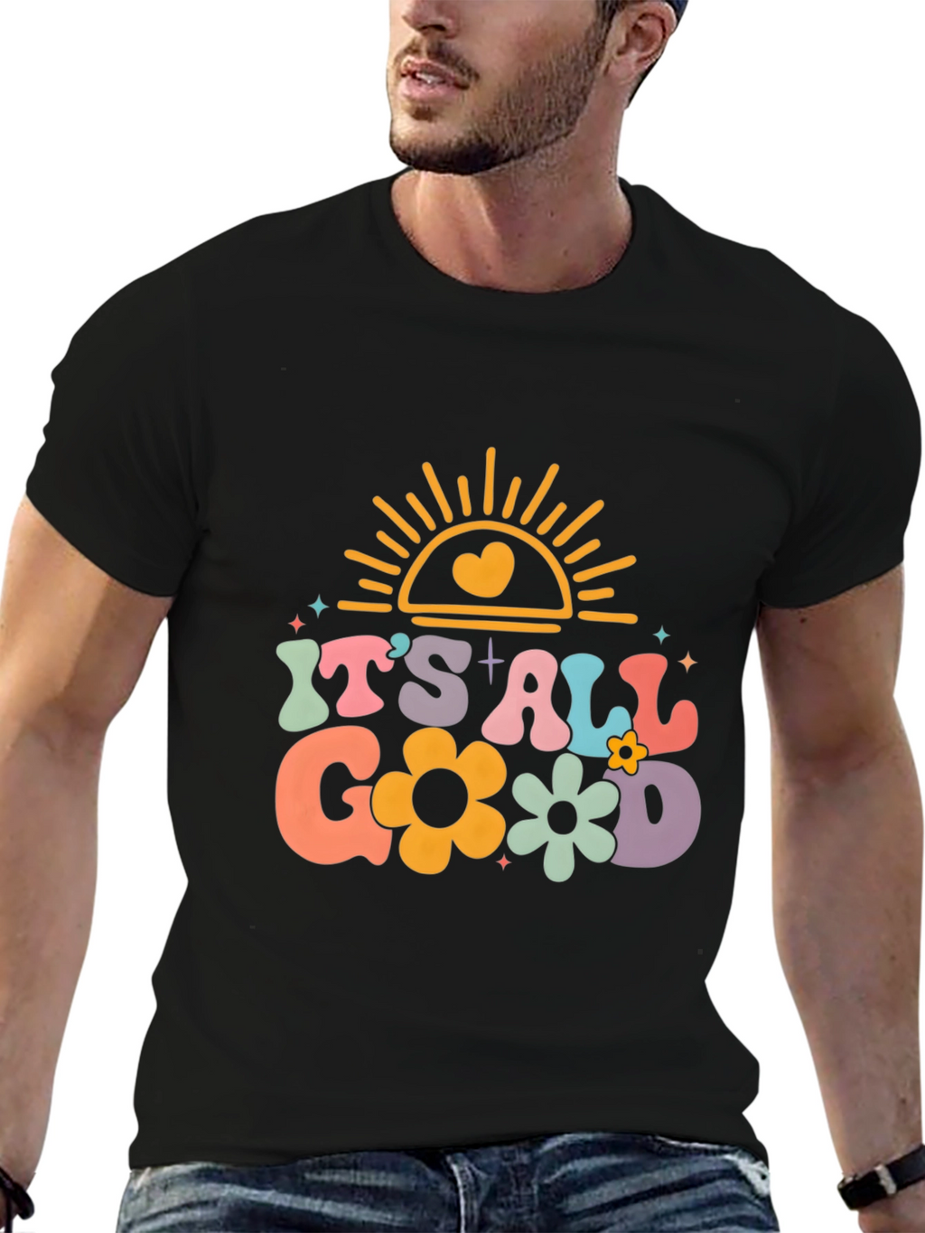 Its All Good Graphic Tee - Retro Style