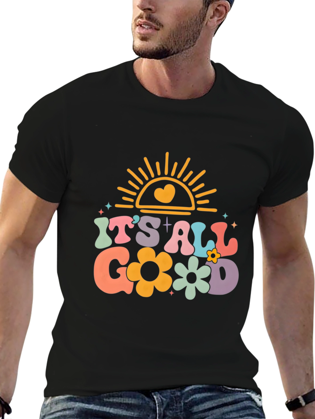 Its All Good Graphic Tee - Retro Style