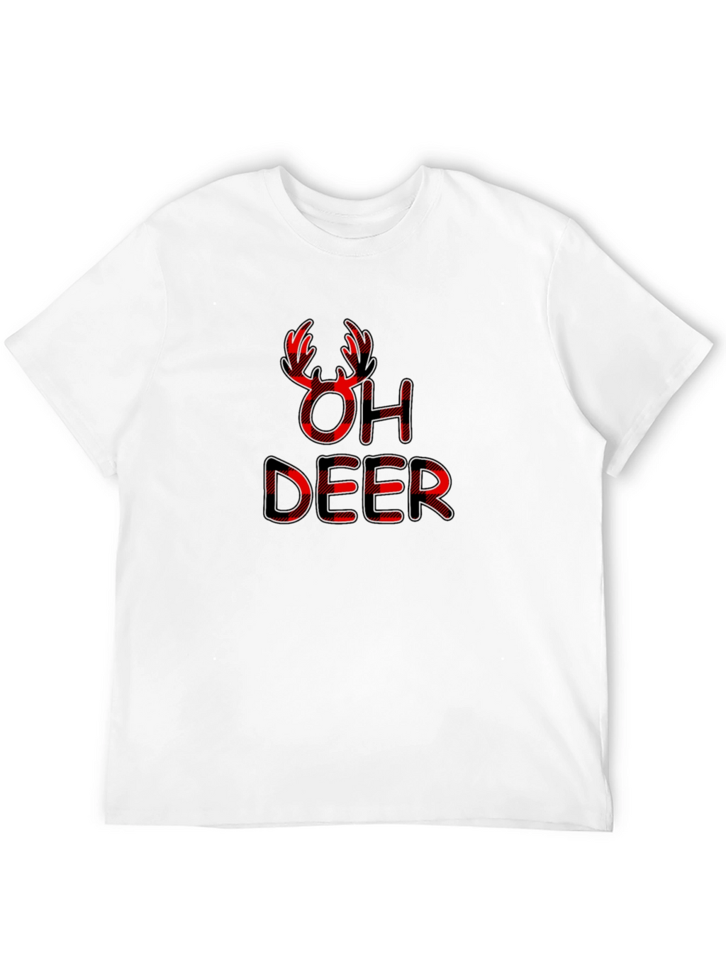 Oh Deer Buffalo Plaid Graphic Tee