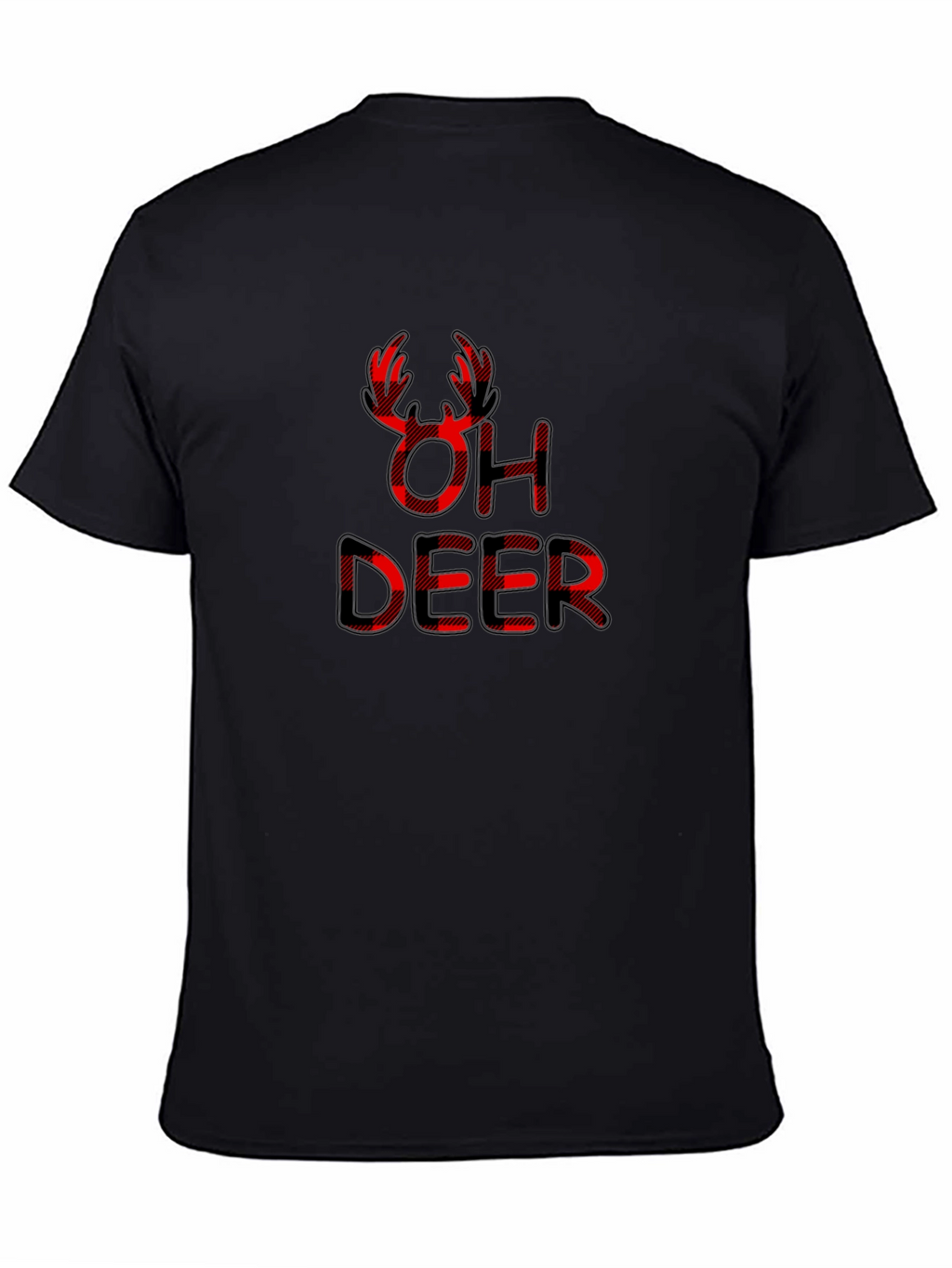 Oh Deer Buffalo Plaid Graphic Tee