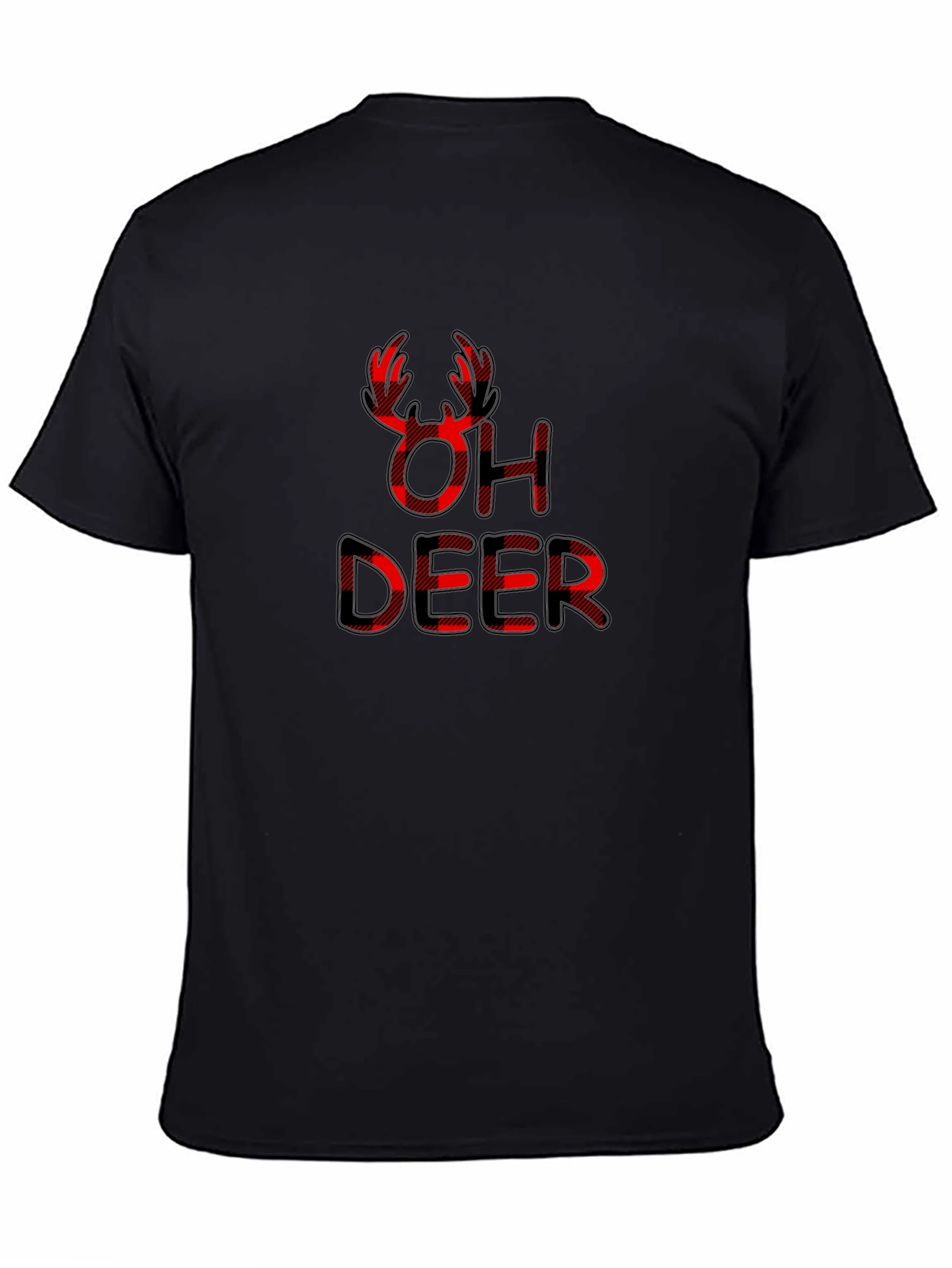 Oh Deer Buffalo Plaid Graphic Tee