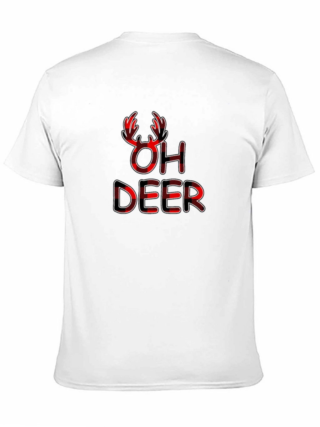 Oh Deer Buffalo Plaid Graphic Tee
