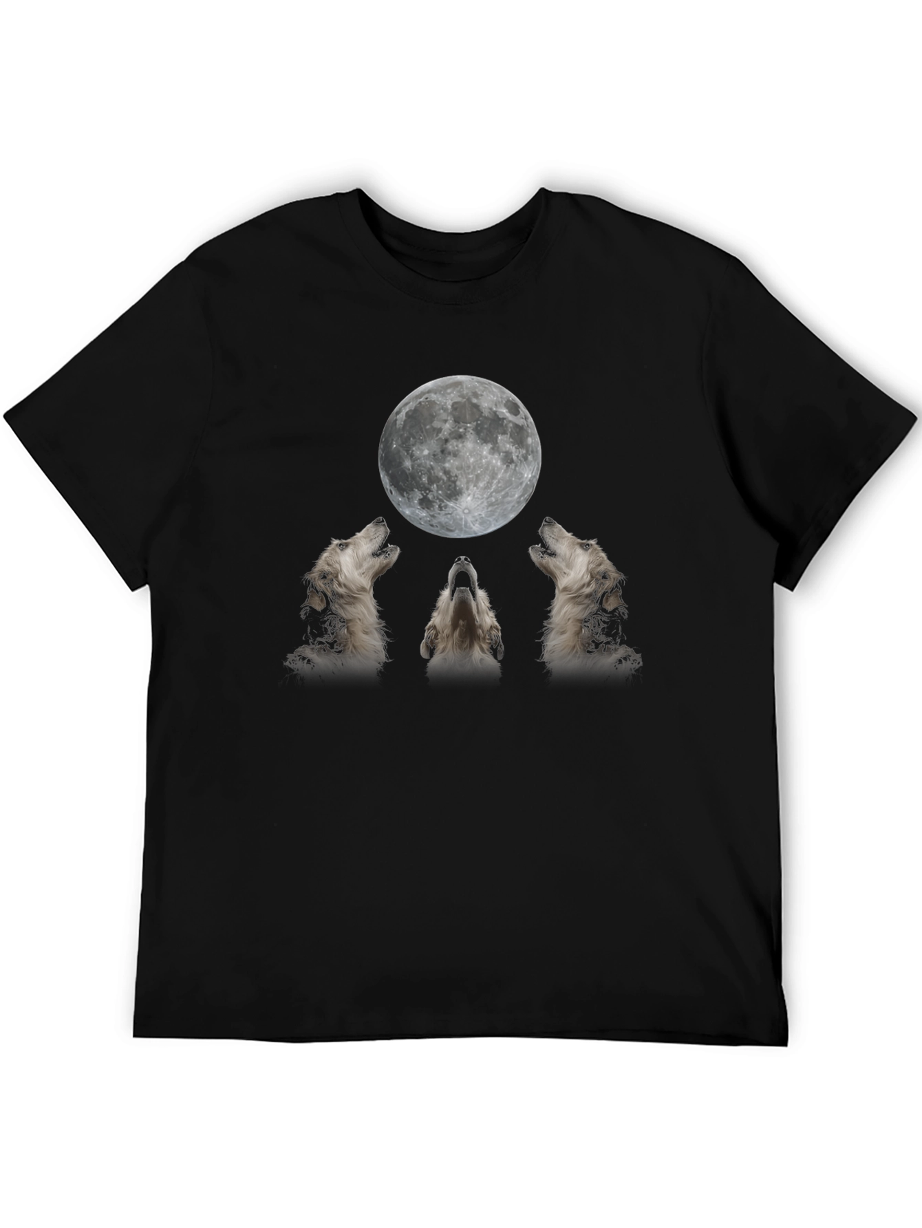 Wolf Moon Graphic Tee - Black T-Shirt