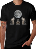 Wolf Moon Graphic Tee - Black T-Shirt