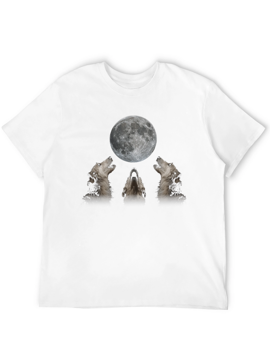 Wolf Moon Graphic Tee - Black T-Shirt