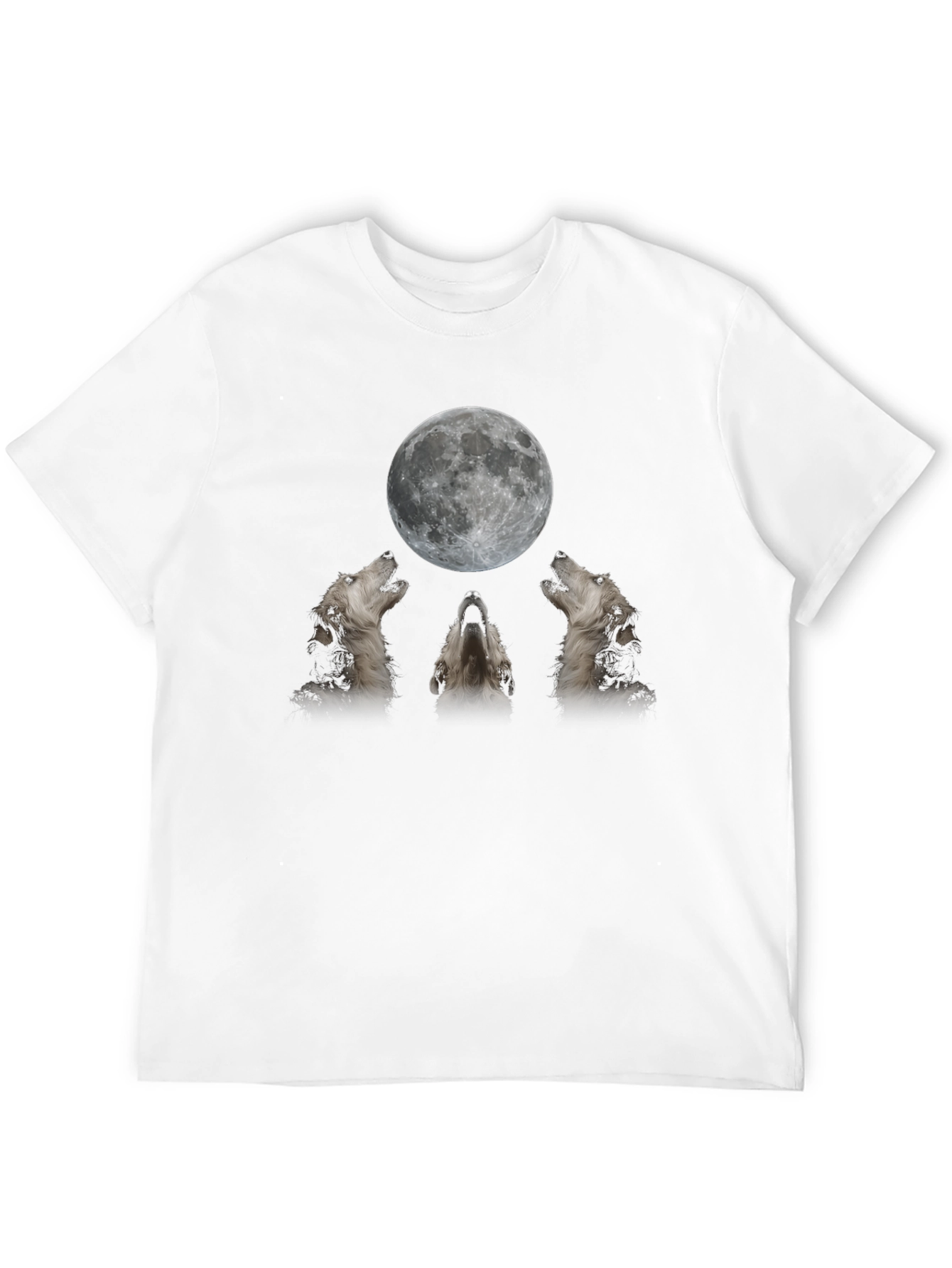 Wolf Moon Graphic Tee - Black T-Shirt