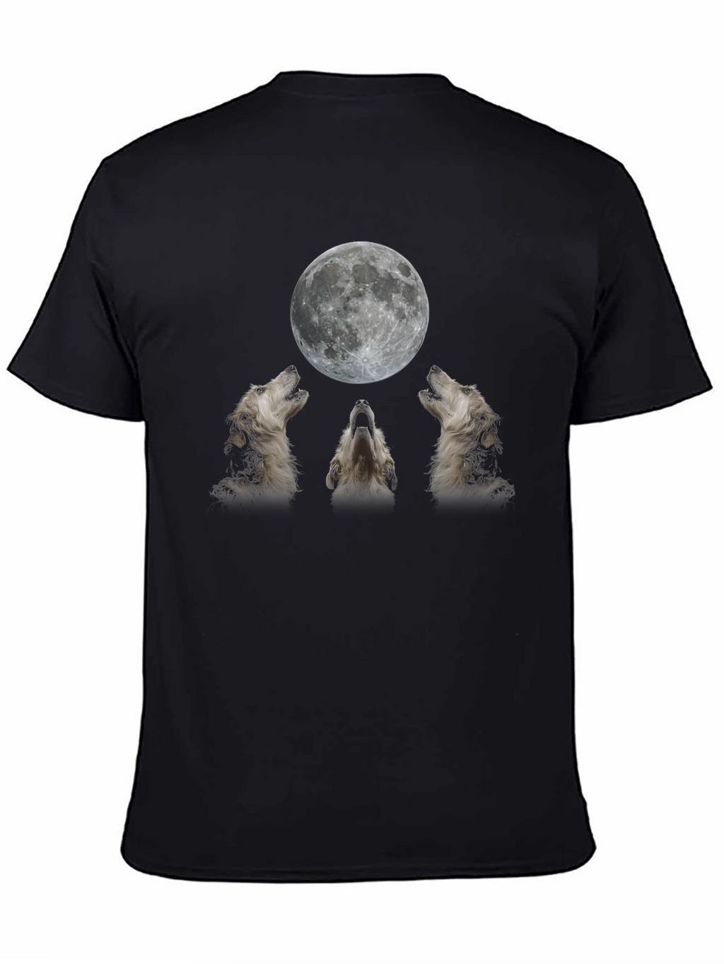 Wolf Moon Graphic Tee - Black T-Shirt