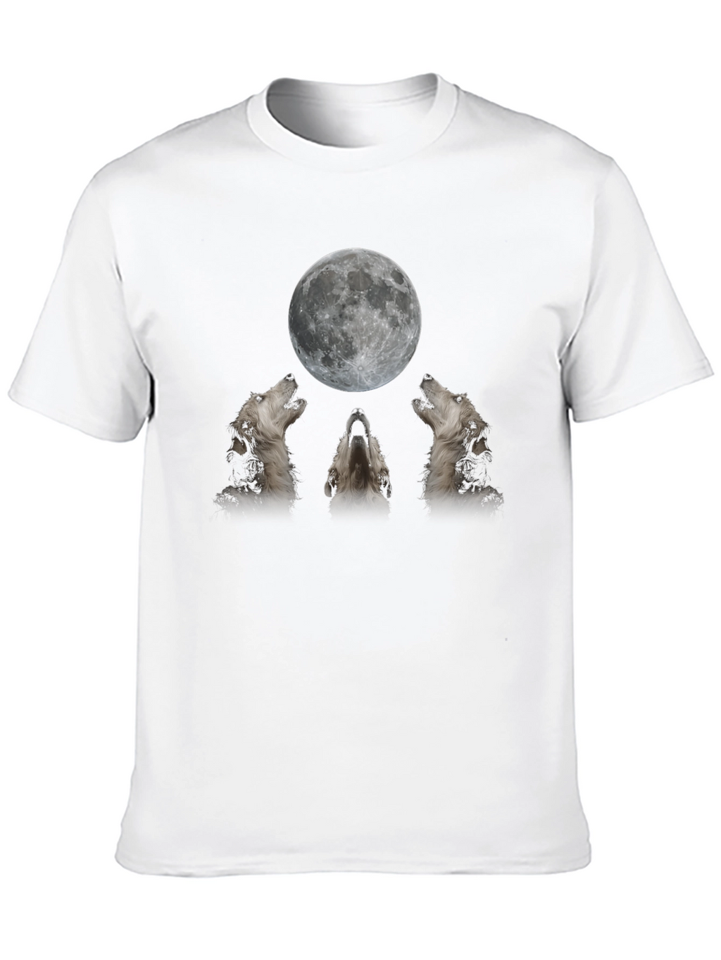 Wolf Moon Graphic Tee - Black T-Shirt