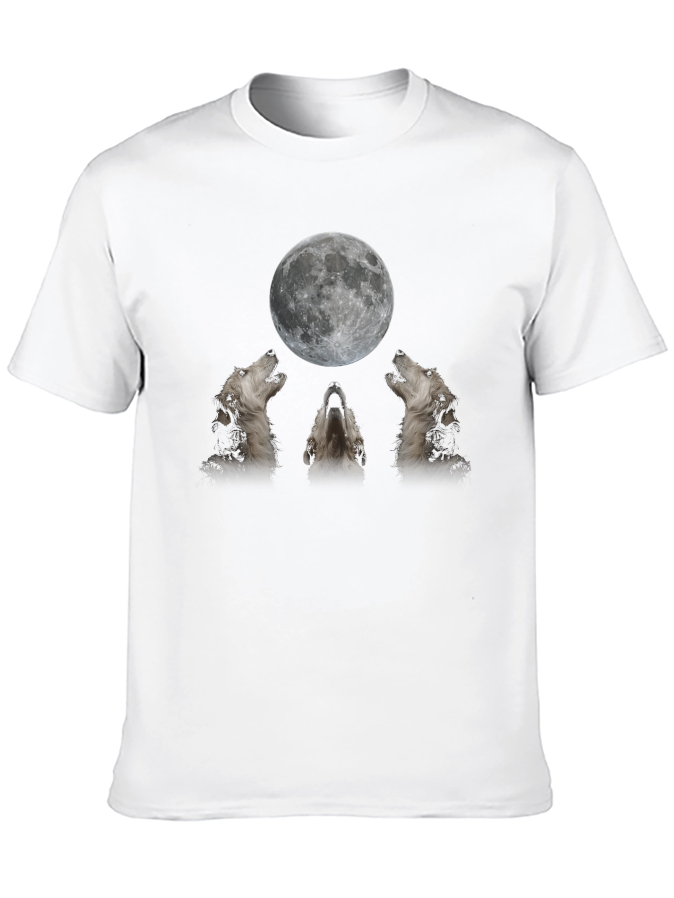 Wolf Moon Graphic Tee - Black T-Shirt