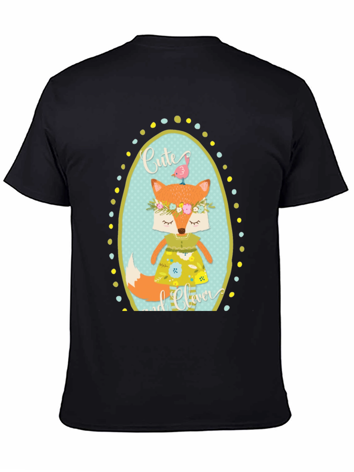 Cute & Clever Fox Graphic Tee - Soft Cotton Blend