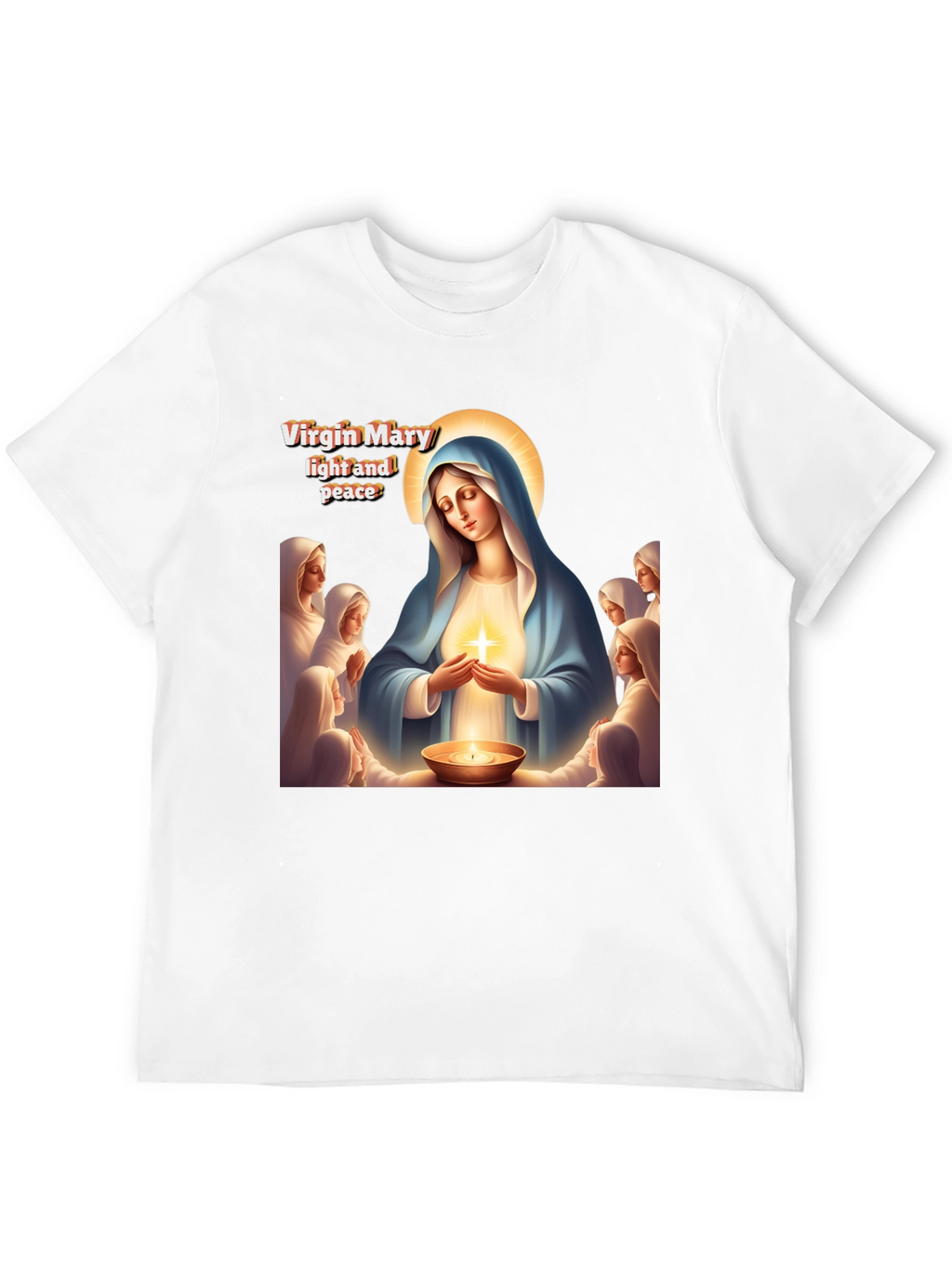 Virgin Mary Light and Peace Graphic Tee
