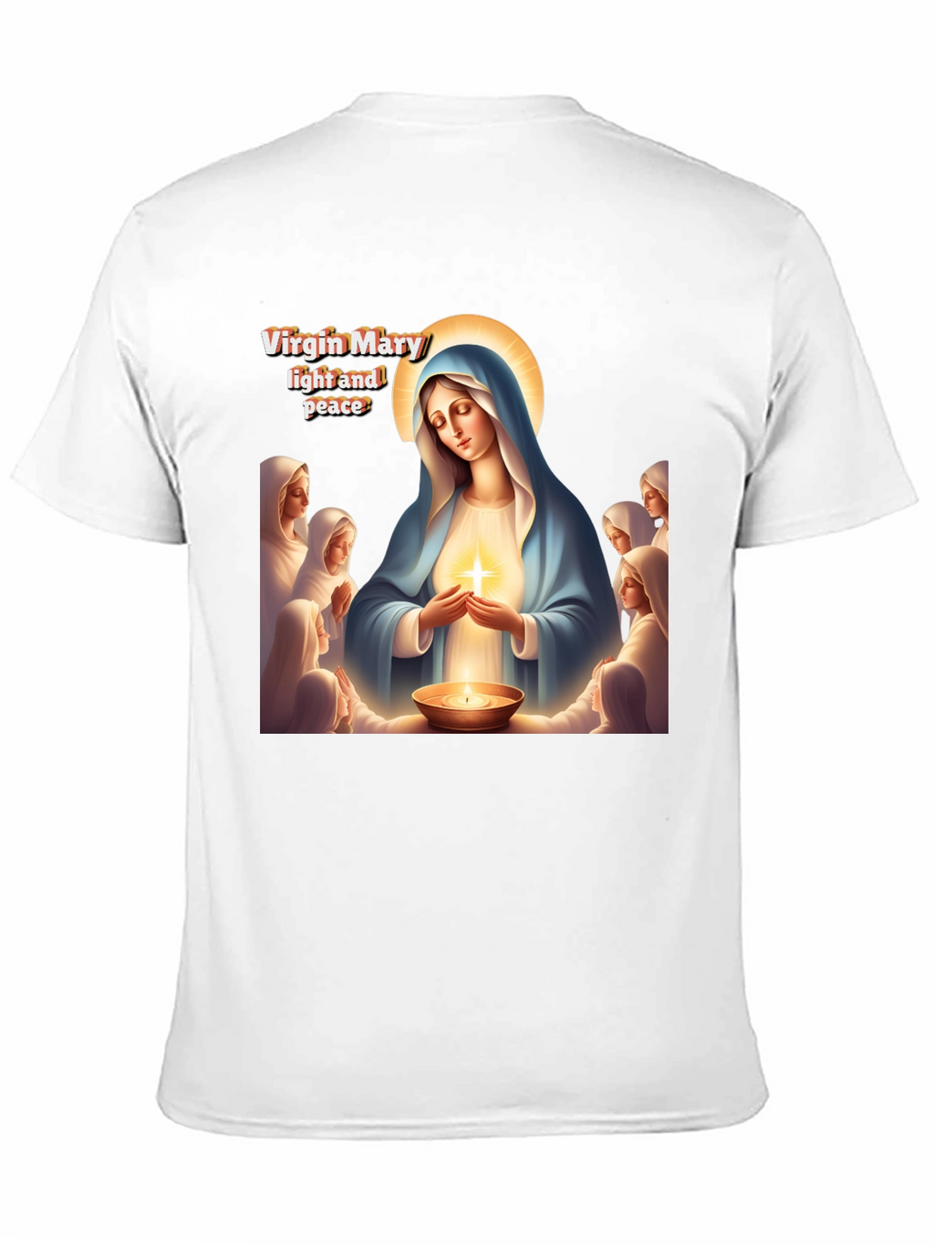 Virgin Mary Light and Peace Graphic Tee