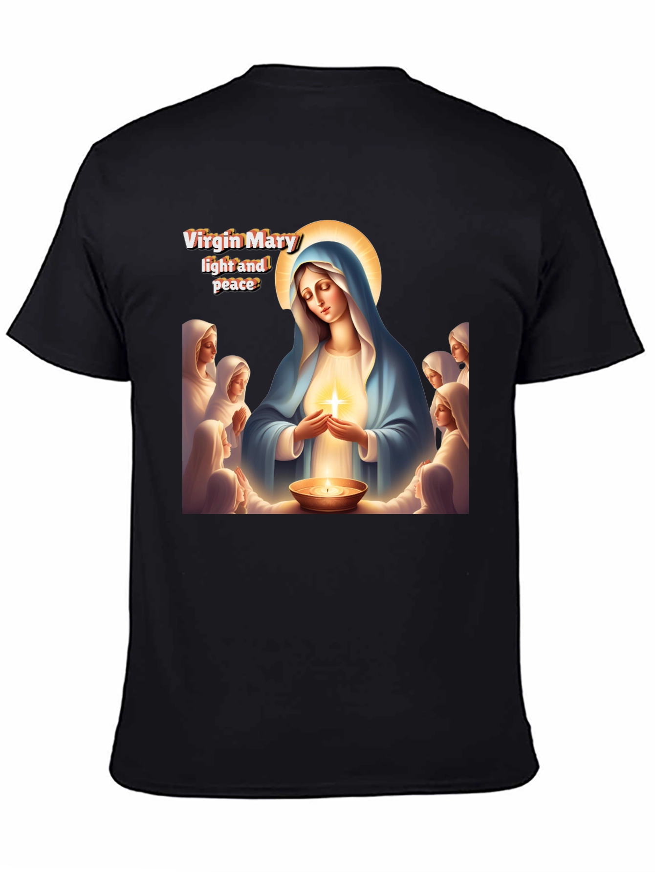 Virgin Mary Light and Peace Graphic Tee