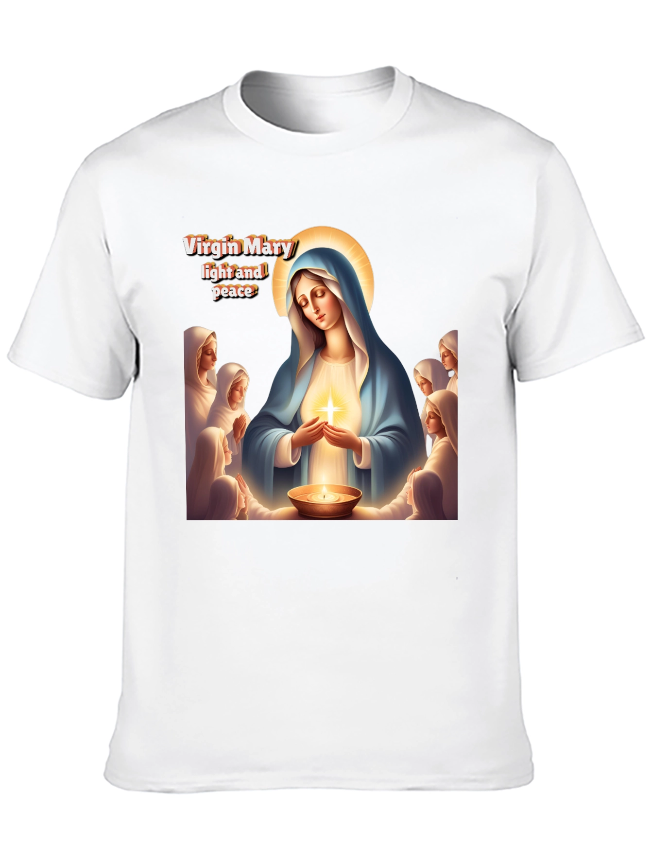 Virgin Mary Light and Peace Graphic Tee