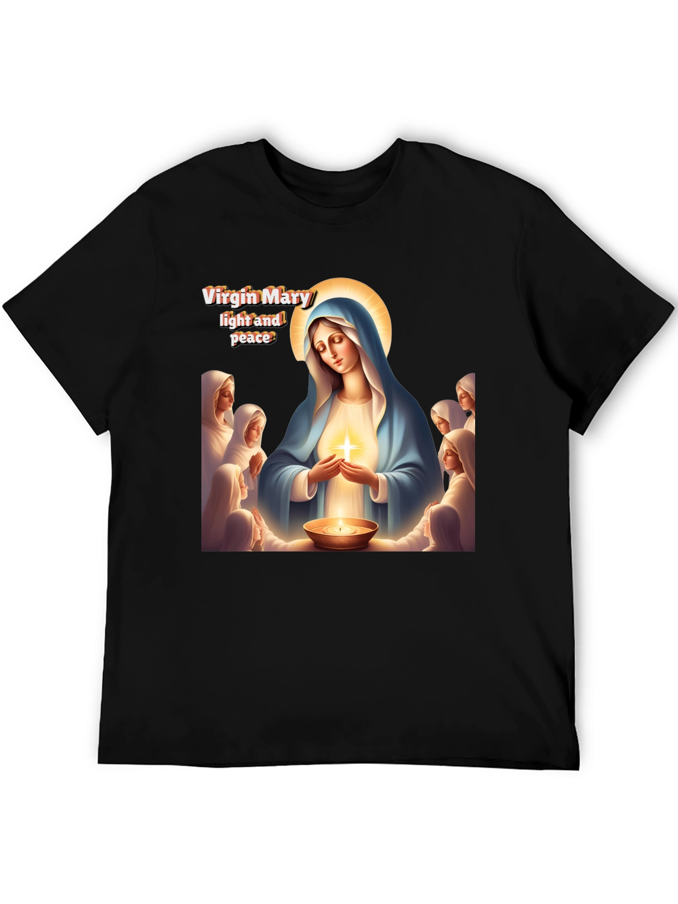 Virgin Mary Light and Peace Graphic Tee