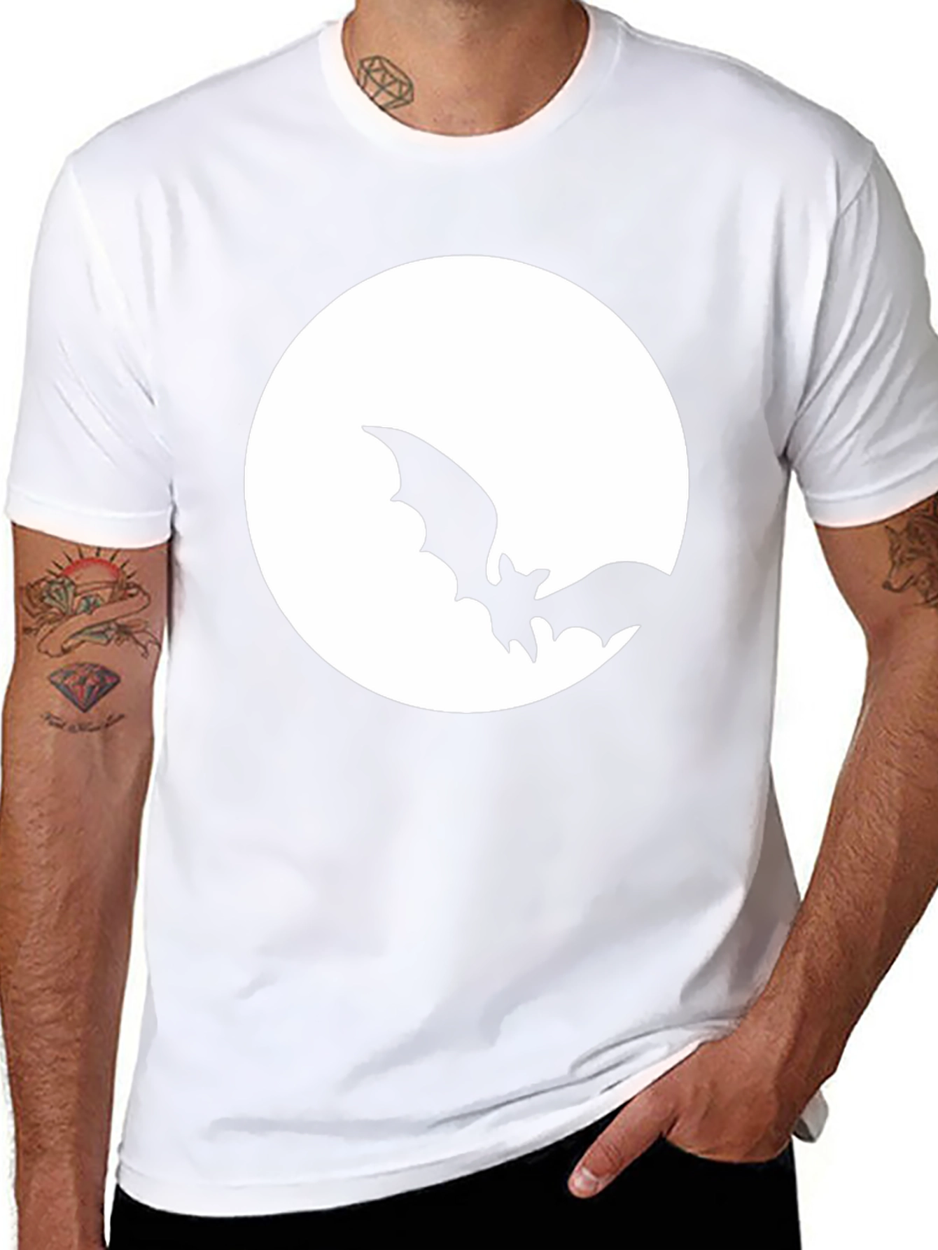Bat Moon Halloween T-Shirt
