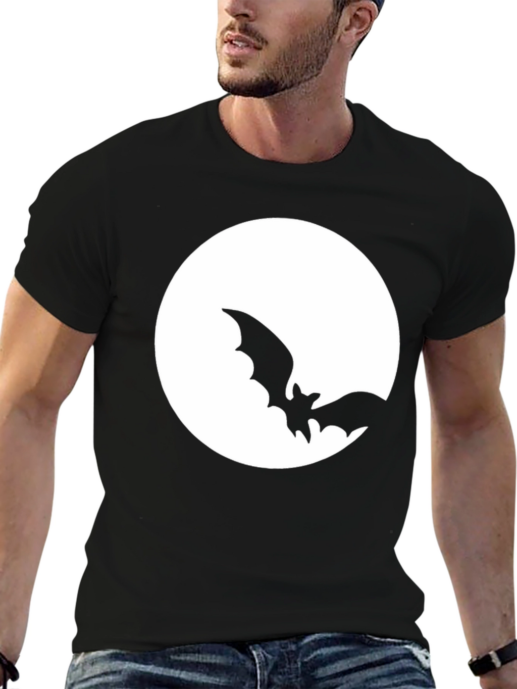 Bat Moon Halloween T-Shirt
