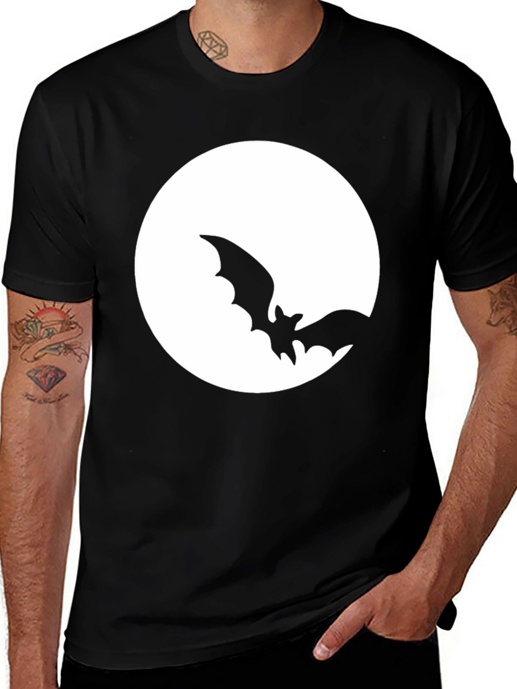 Bat Moon Halloween T-Shirt