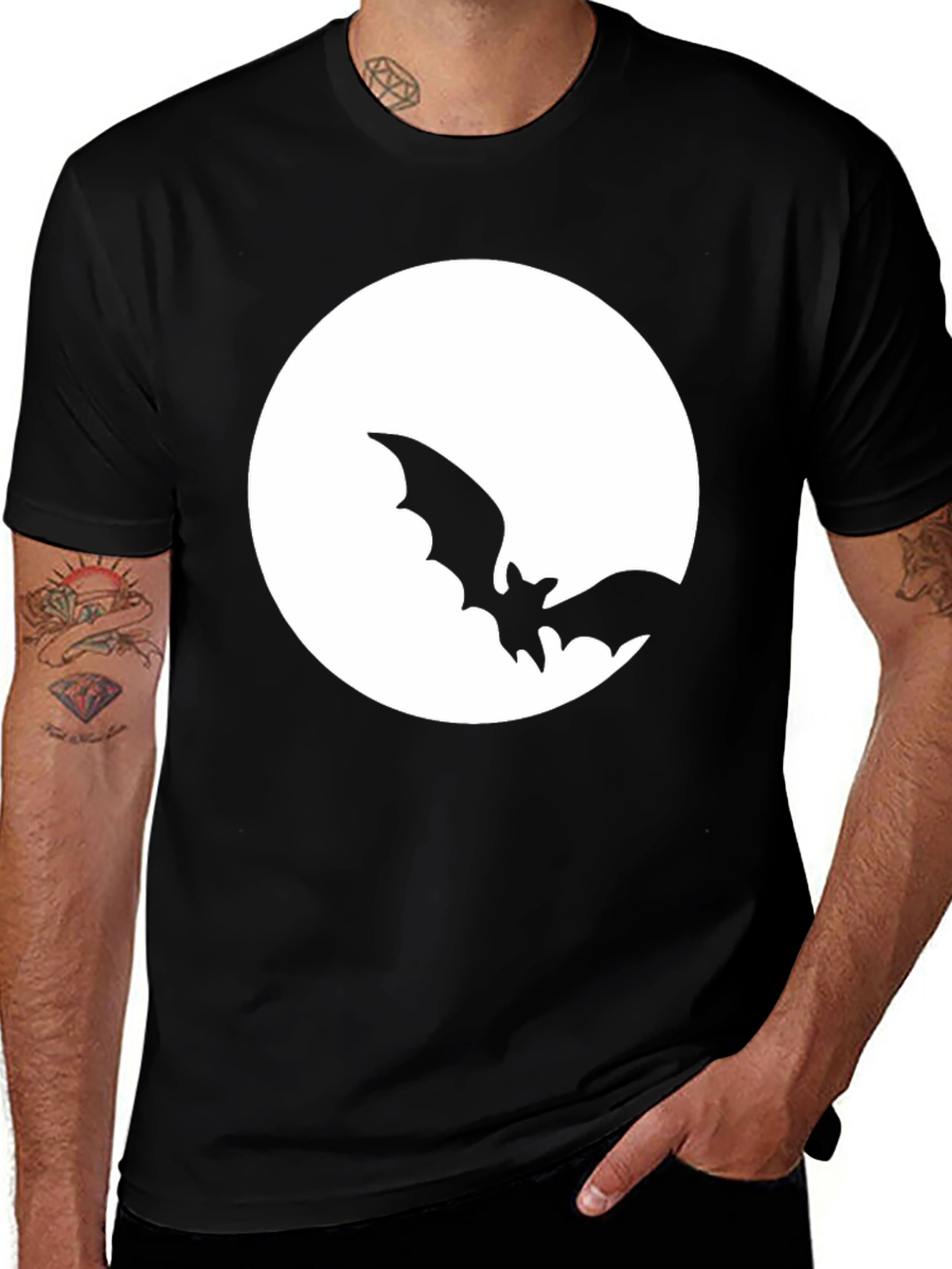 Bat Moon Halloween T-Shirt