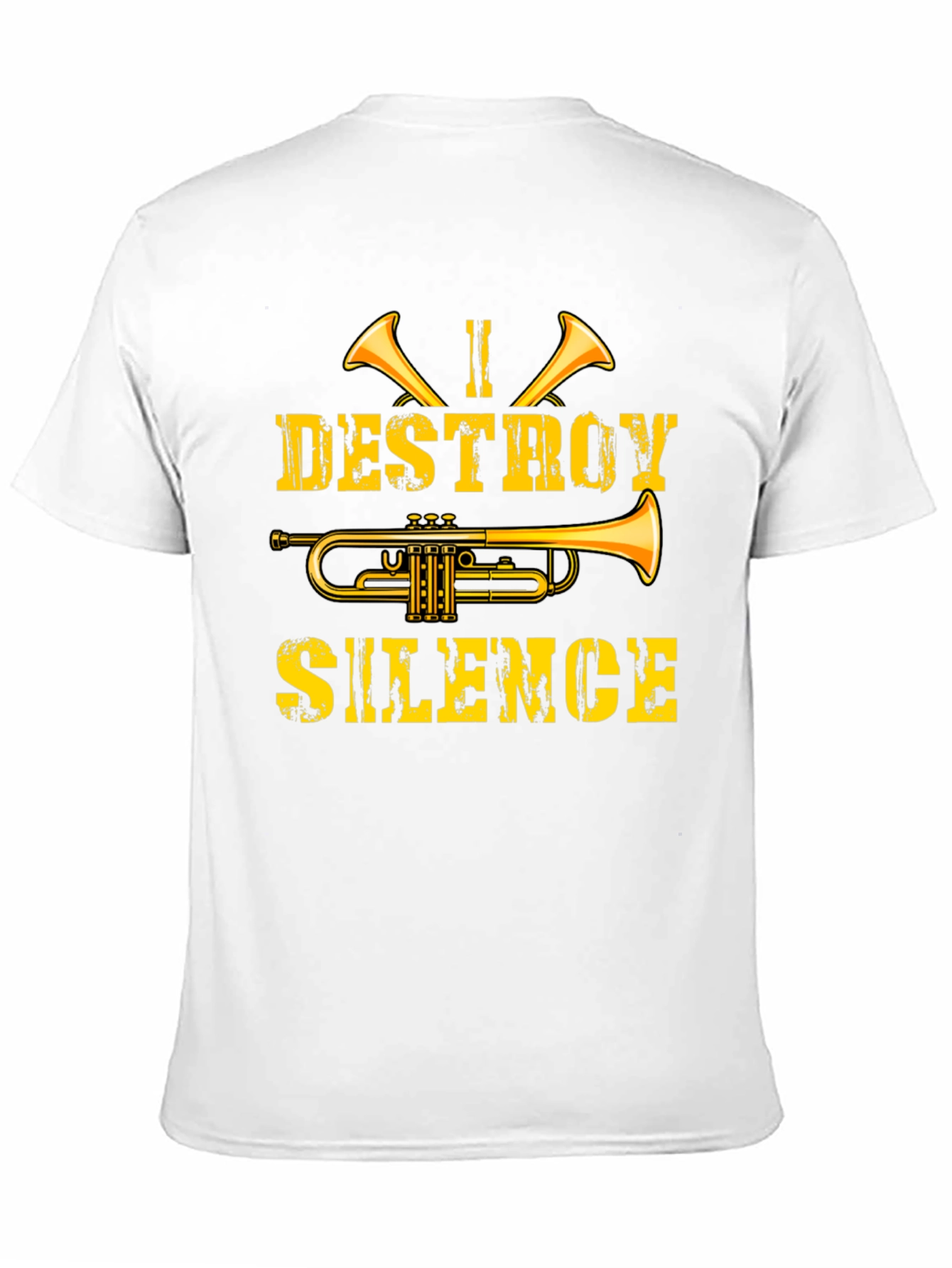 I Destroy Silence Trumpet Graphic Tee