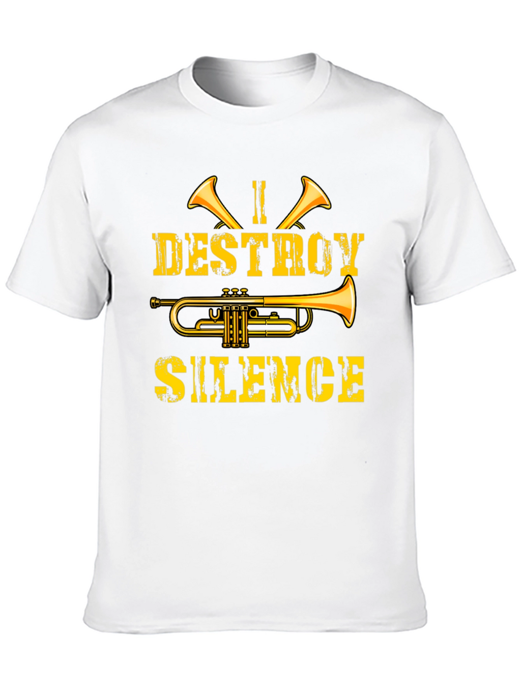 I Destroy Silence Trumpet Graphic Tee