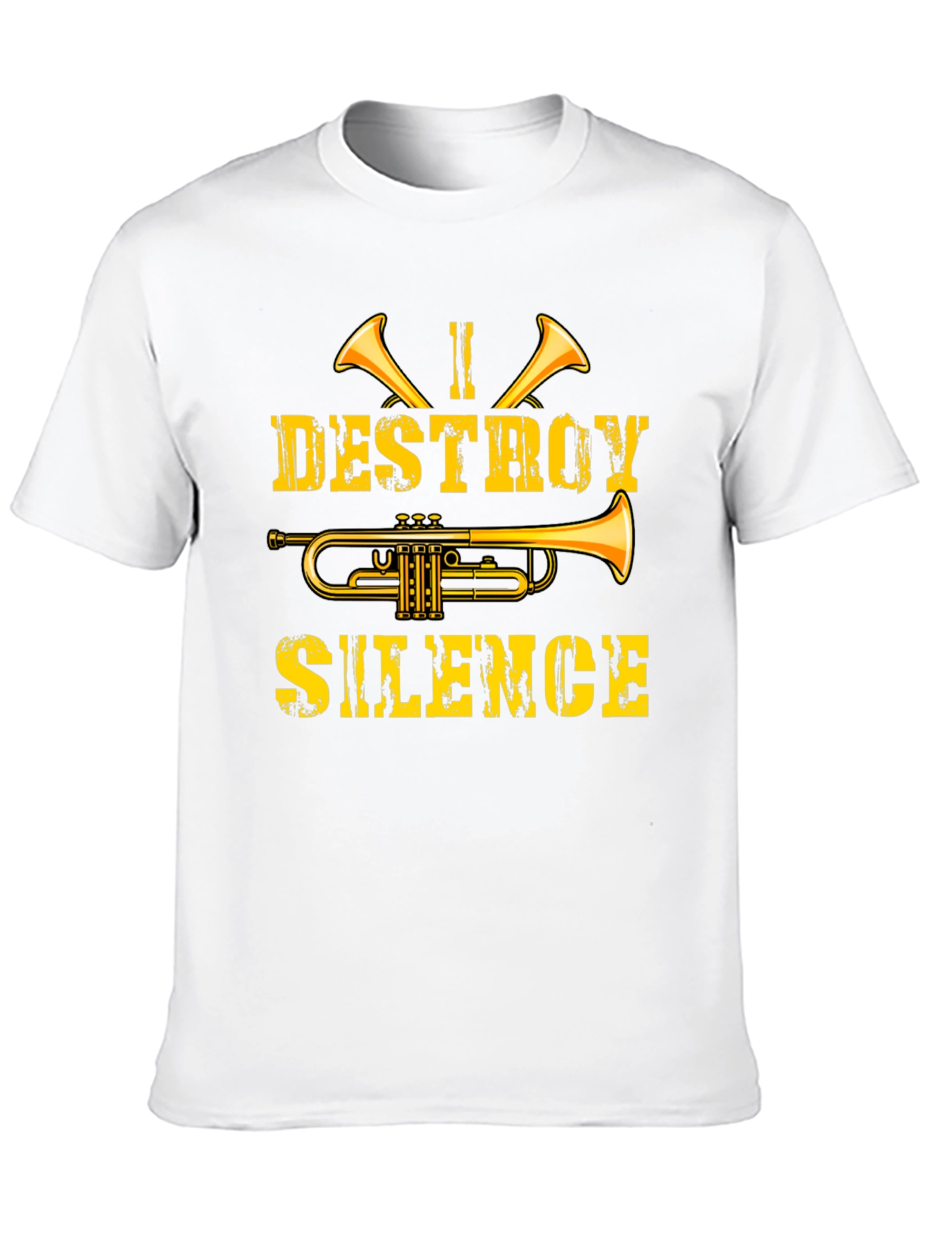 I Destroy Silence Trumpet Graphic Tee