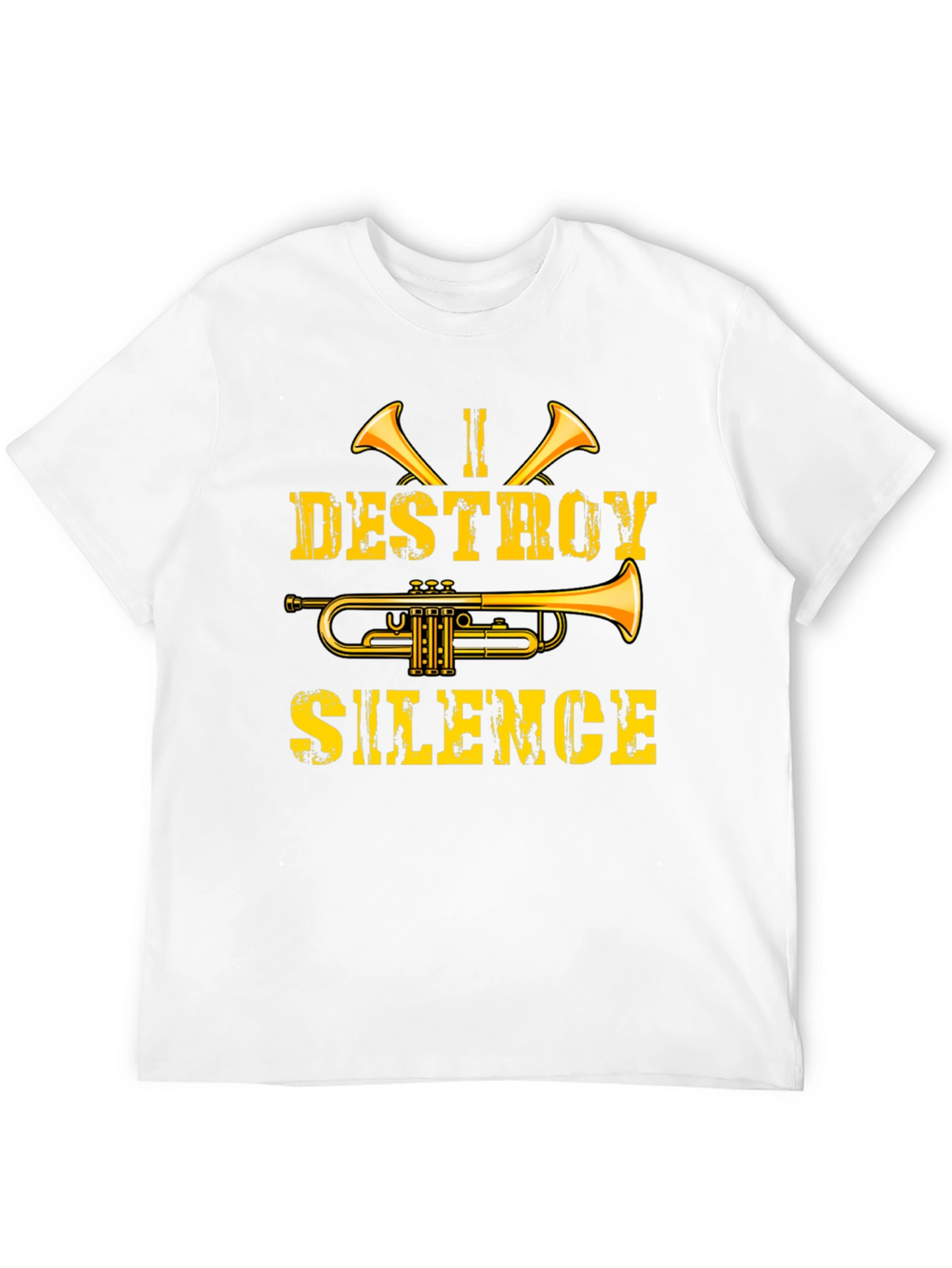 I Destroy Silence Trumpet Graphic Tee