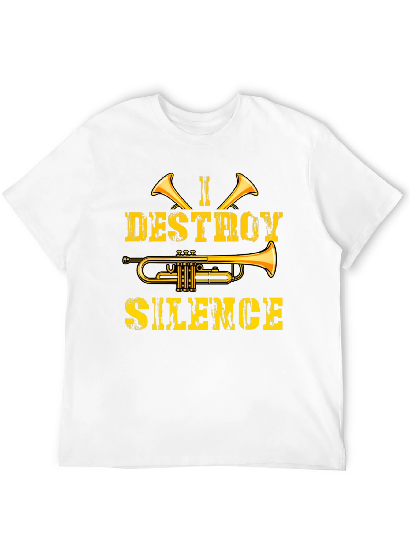 I Destroy Silence Trumpet Graphic Tee