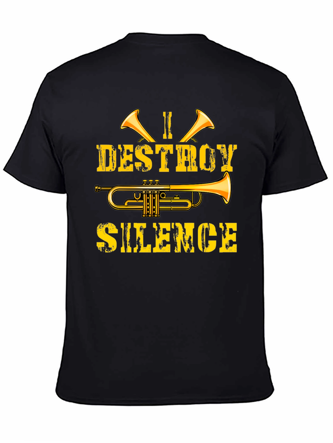 I Destroy Silence Trumpet Graphic Tee