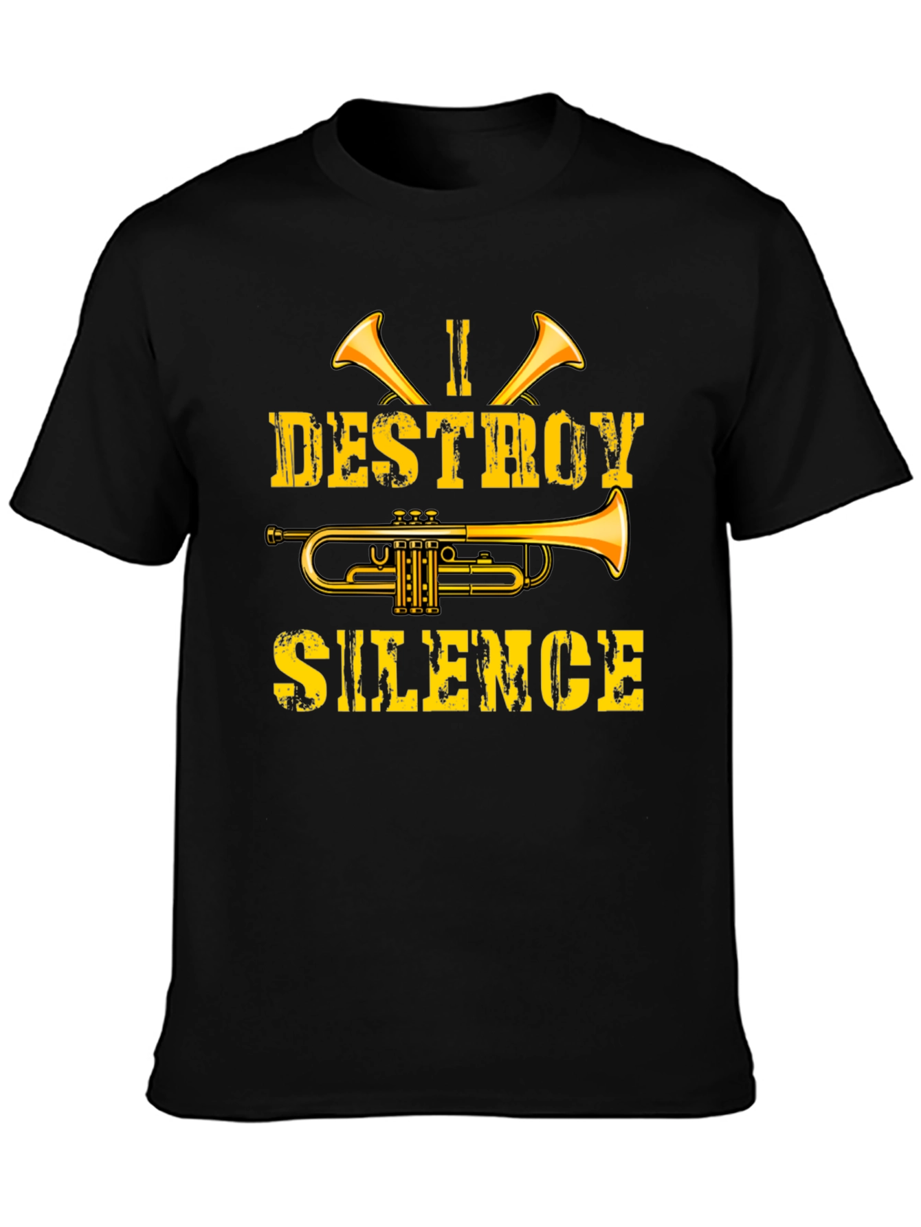 I Destroy Silence Trumpet Graphic Tee