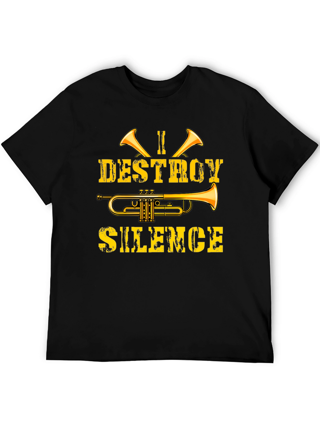 I Destroy Silence Trumpet Graphic Tee