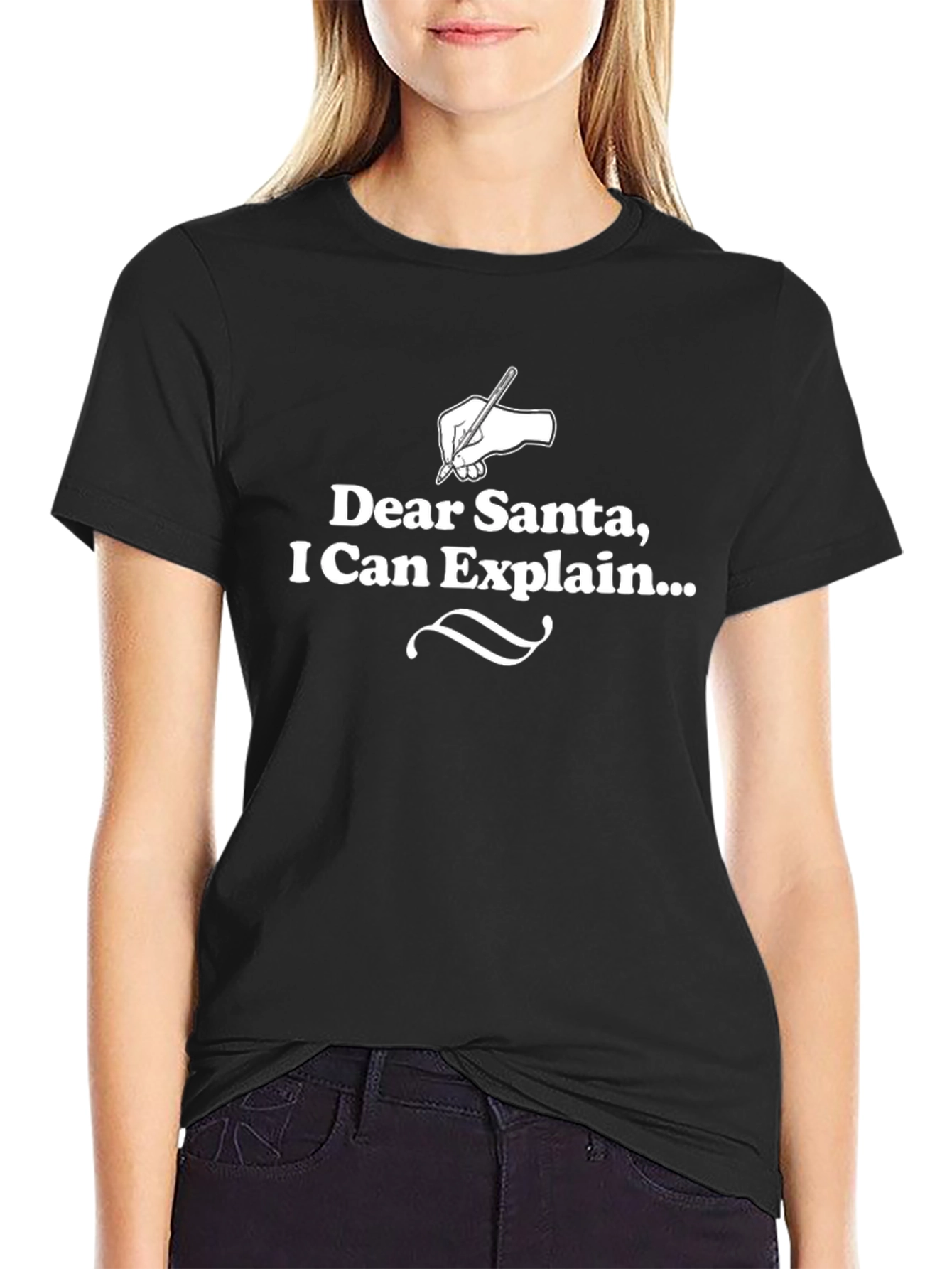 Dear Santa Funny T-Shirt - Can Explain Xmas Gift