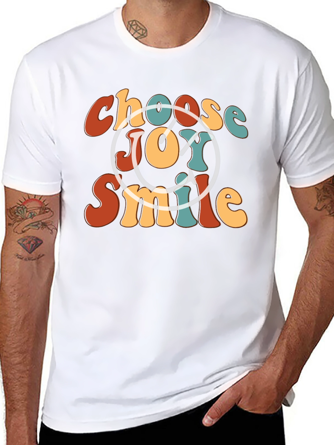 Choose Joy Smile Retro Graphic Tee