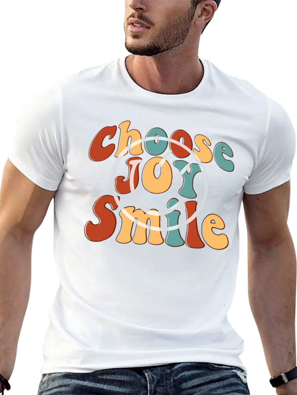 Choose Joy Smile Retro Graphic Tee